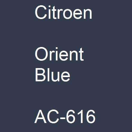 Citroen, Orient Blue, AC-616.